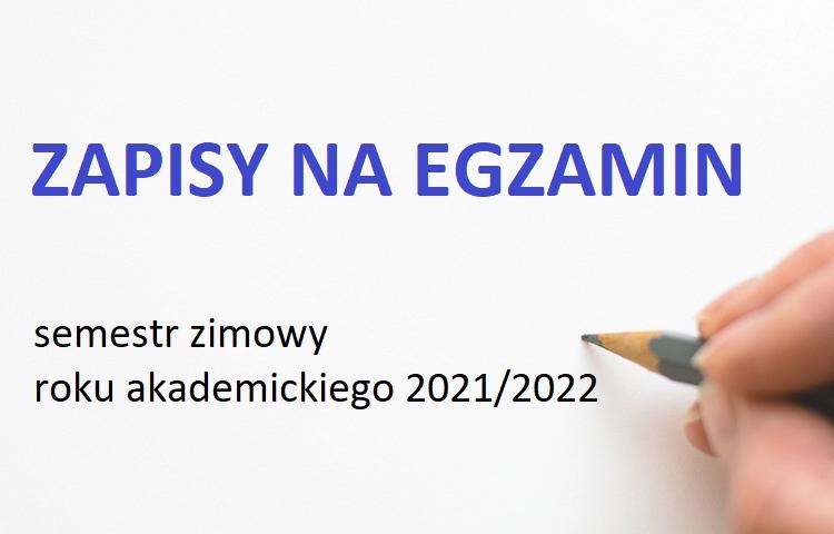 Zapisy na egzamin 2021/2022